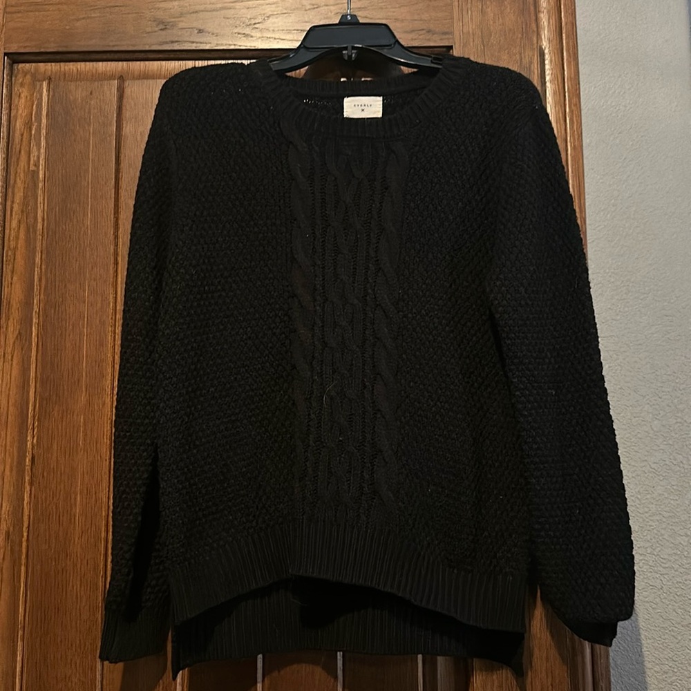 Size Small Black Sweater by EVERLY.   Perfect Condition. Supper Comfy!  $16.00